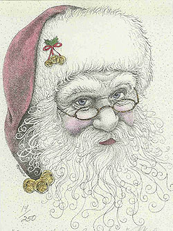 Santa With Bells On